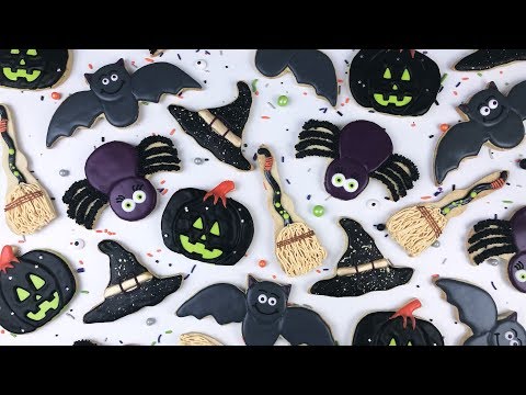 halloween-cookies-|-bat-|-spider-|-witches-broom-+-more!