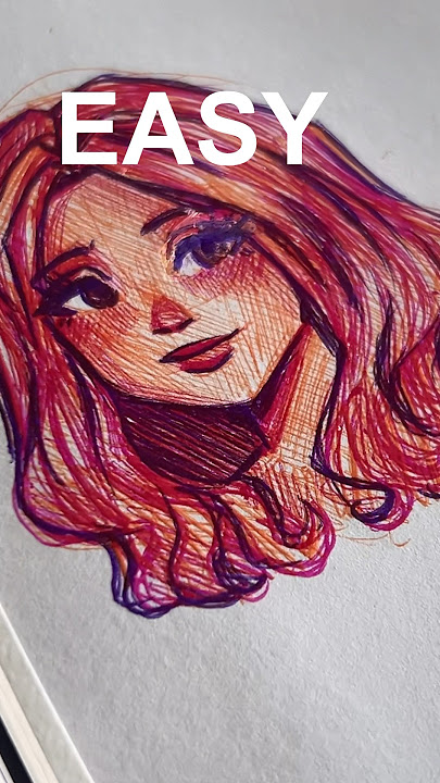 How you can draw like this (with 3 coloured pens) 🌿