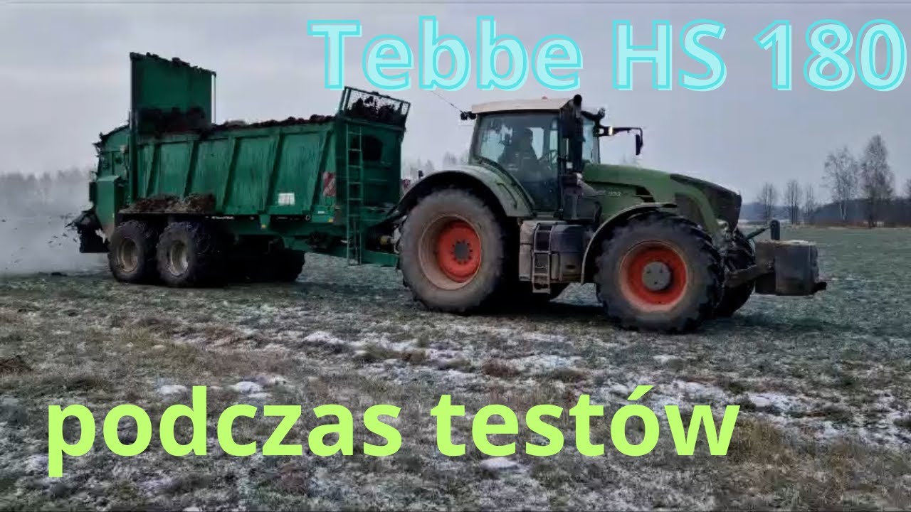 Rozrzutnik Tebbe Hs180 podczas testów | Rolmech
