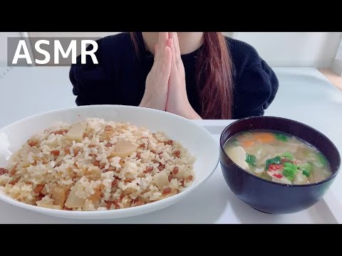 【ASMR/咀嚼音】納豆チャーハン【Eating Sounds/먹방/mukbang】