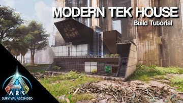 Modern Tek House | Ark: Survival Ascended | Build Tutorial