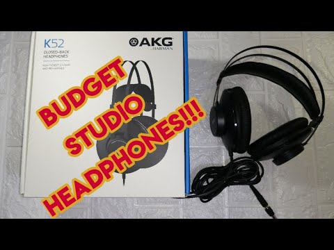 AKG K52 - Unboxing  Budget Over-Ear Studio Headphones 