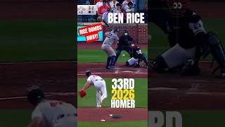 🚨 BEN RICE LAUNCHES 431 FOOTER‼️ 💥💣⚾️ 33RD HR‼️ 🍚🗽 #shorts #baseball #highlights