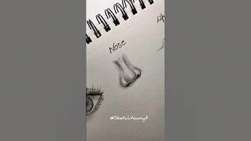 Eye,Nose,Lips tutorial ✨#tutorials #howtodraw #sketch #head #fyppp #fypシ #eyes