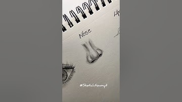 Eye,Nose,Lips tutorial ✨#tutorials #howtodraw #sketch #head #fyppp #fypシ #eyes