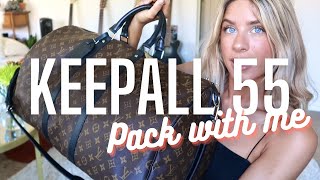 Pack with Me! Louis Vuitton Keepall Bandoulière 55