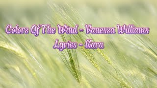 Colors Of The Wind I Vanessa Williams [Lyrics - Kara]