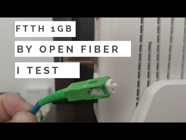 Testiamo la FTTH a 1Gb/s di Wind Tre by Open Fiber - YouTube