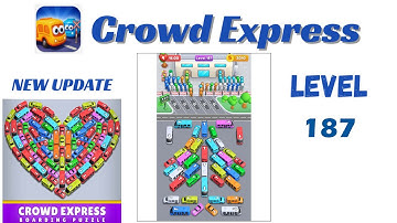Crowd Express Level 187 Walkthrough 🚦 | Step-by-Step Solution | Go Answer