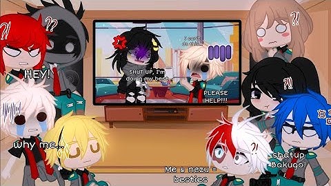 Klas 1A reageert op "Het gesprek van meneer Aizawa en Bakugo over Denkis ADHD" || BNHA/MHA ||🥀Gac...