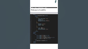 Navigation Menu Code for Websites