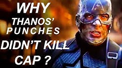 Why Thanos' Punches Did Not Kill Captain America in Endgame?