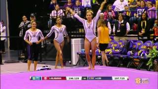 Ashleigh Gnat (LSU) 2016 Floor vs Alabama 10.0