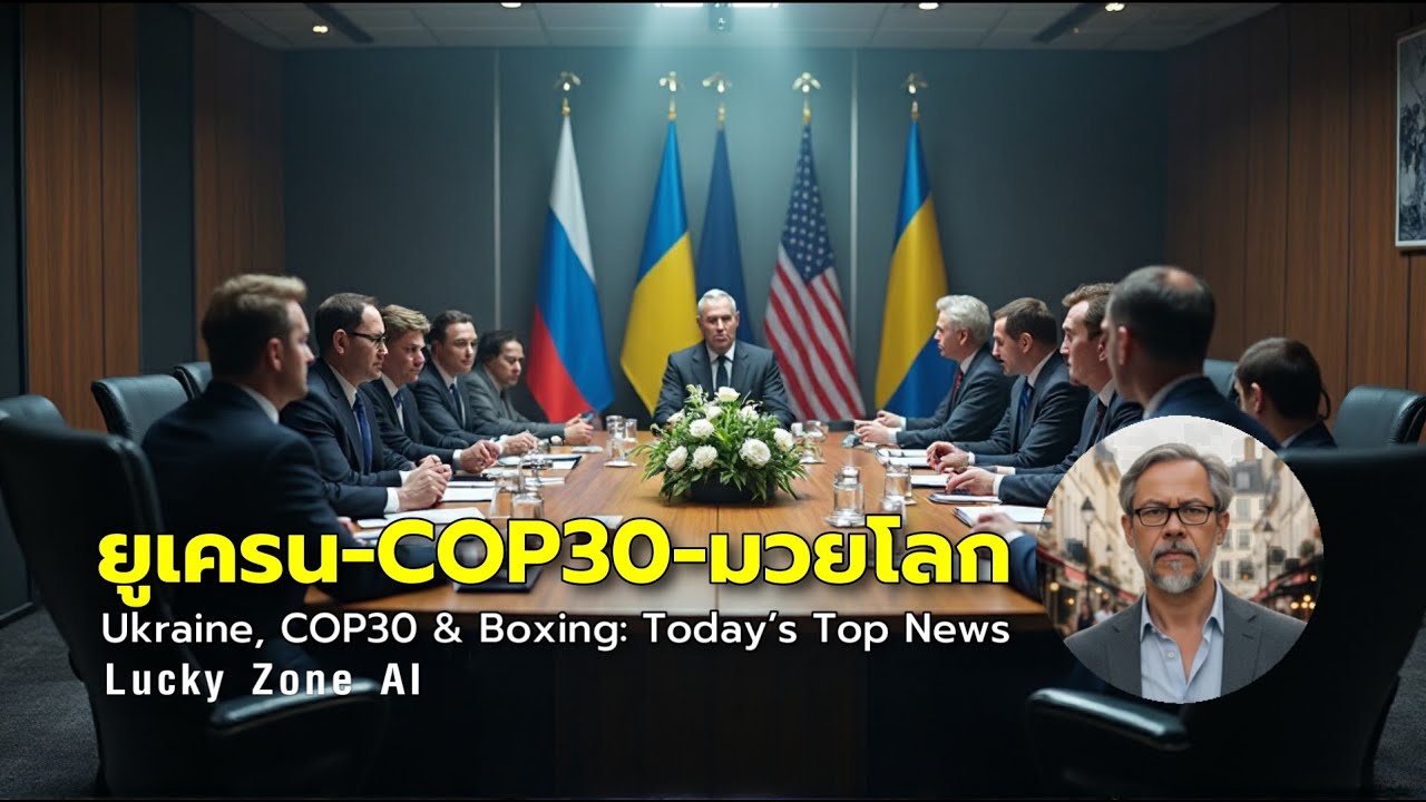 ข่าวเด่นโลกวันนี้ ยูเครน, COP30, Golovkin ประธานมวยโลก | Lucky Zone AI