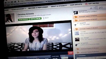 I Won't Give Up- Christina Grimmie Stageit Concert
