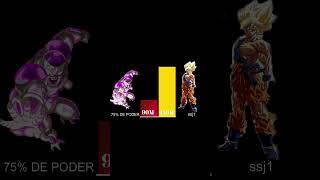 Niveles de poder goku vs Freezer #dragonball  #viral  #dragonballsuper #goku  #freezer