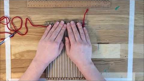 How to Weave a Plain/Tabby Stitch