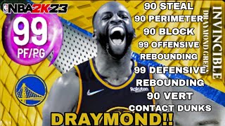 NEW* BEST PF BUILD THAT GETS 99 OFFENSIVE REBOUNDING,99 DEFENSIVE REBOUNDING,90 PD,90 STEAL | 2K23