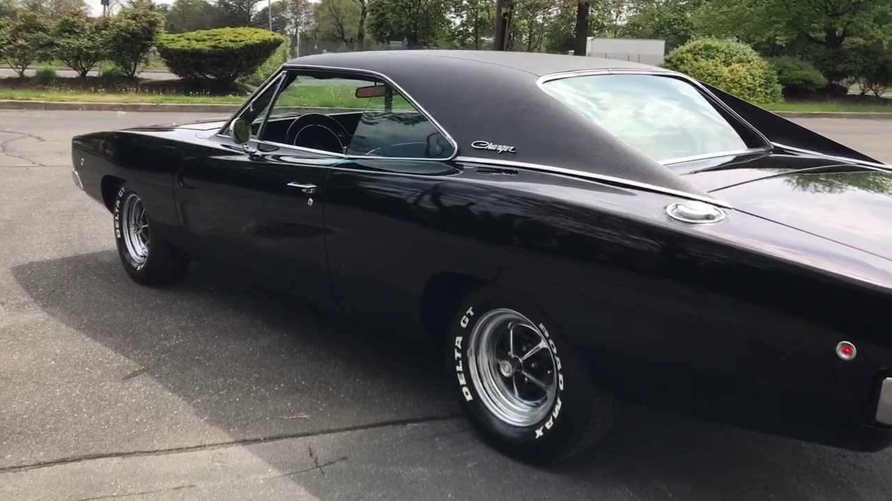 Black 1968 Dodge Charger