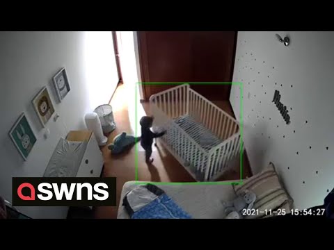 Baby escapes from crib - by moving it across his bedroom while still inside | SWNS