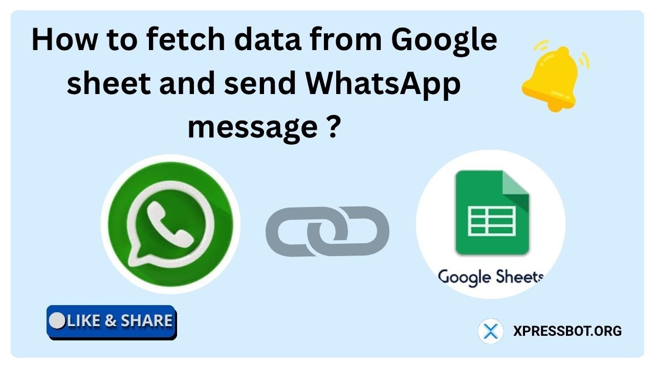 How to fetch data from google sheet and send whatsapp message youtube