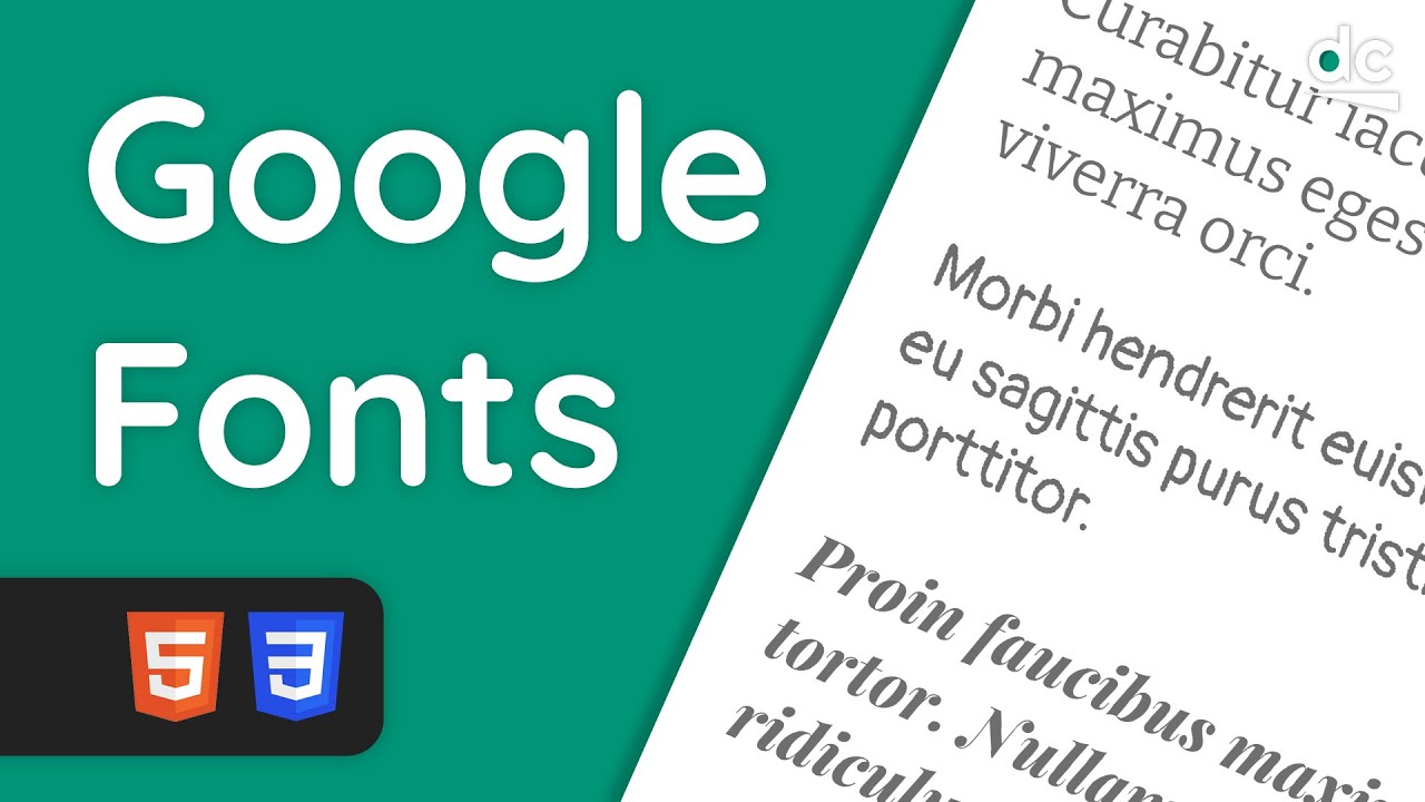 ใส่ font html  Update  Add Custom Fonts to Your Websites Using Google Fonts - HTML \u0026 CSS Tutorial