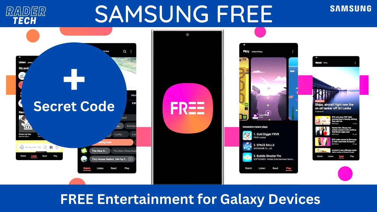 Samsung Free + Secret Code FREE Entertainment for your Galaxy Device