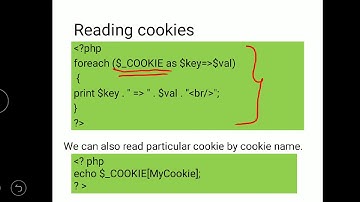 COOKIES in PHP - WEB TECHNOLOGY