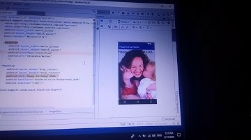 making birthday card with android studio