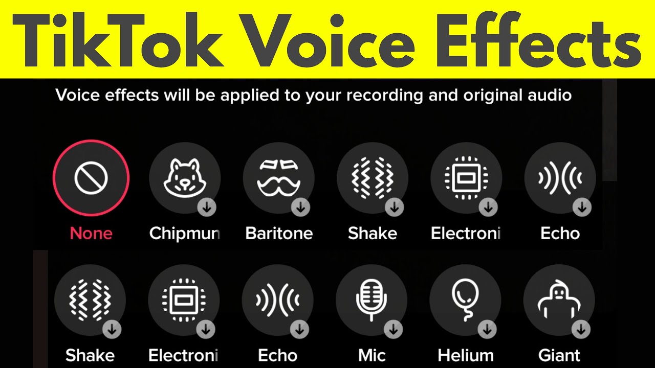 How to Add Voice Effects on Tik Tok Videos-New Update - YouTube