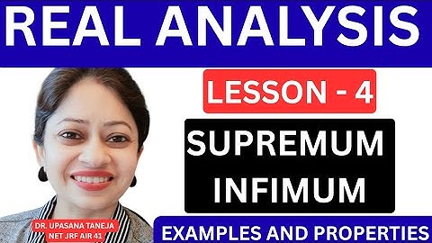 “Supremum & Infimum: The Key to the Completeness of ℝ | Real Analysis | BSc | MSc | NET | IIT JAM”