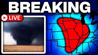 🔴NOW: TORNADO ON THE GROUND! With LIVE Storm Chasers