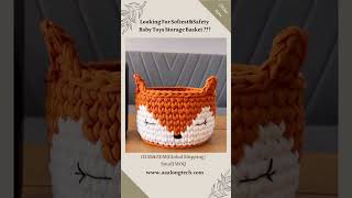 Fox shaped Baby Nursery Hamper ,Storage Baskets for Kids Room Organizer, Cat Dog Toy Storage basket