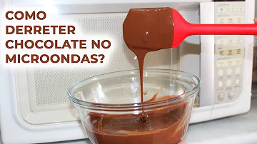 Como derreter chocolate Nestlé no microondas?