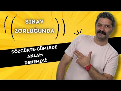 Sözcükte ve Cümlede Anlam | DENEME