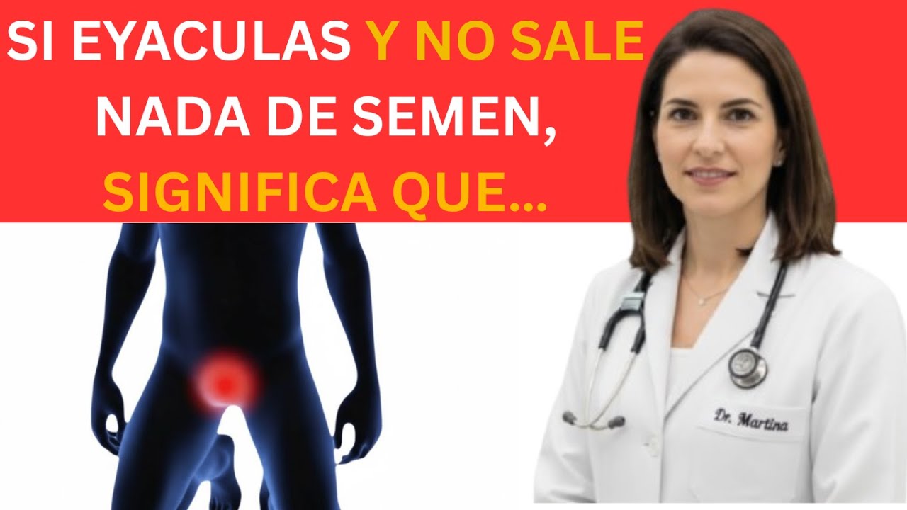 Si eres mayor y ya no sale semen al eyacular, esto podría estar pasando