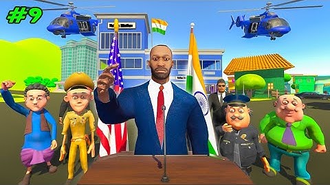 Franklin Become President In Motu Patlu City Furfuri Nagar In Indian Bikes Driving 3D