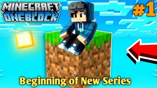 #1 Beginning of New Survival Journey | Minecraft PE Oneblock Survival Series {In Hindi}