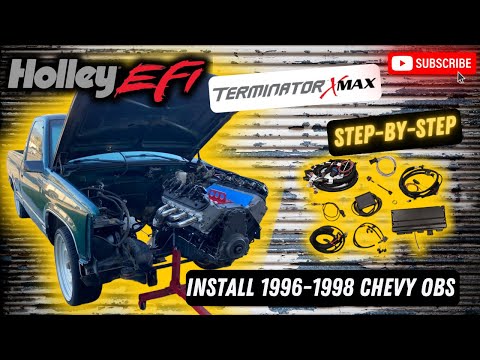 Holley terminator X max step by step install 1996-1998 chevy obs