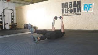 Dumbbell Flutter Kicks