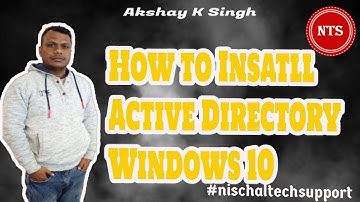 How to install Active Directory in Windows 10 Version 1809 and Higher