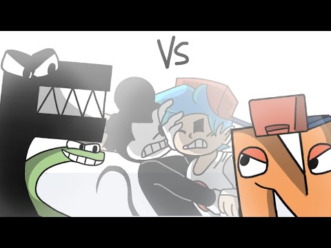 F and S vs N and G (FNF alphabet lore animation)