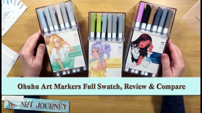 Review of the Ohuhu Water-Based Fineliner Art Marker Set - FeltMagnet