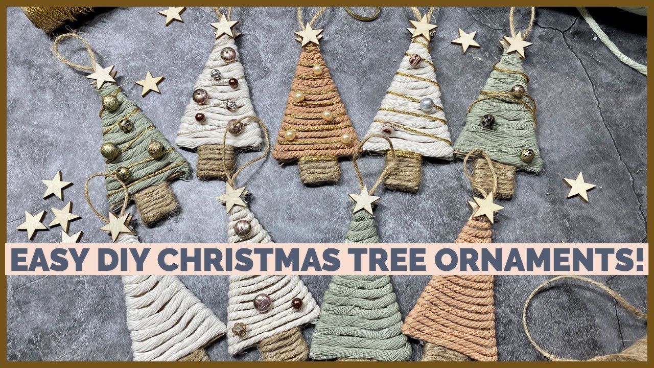 DIY: EASY CHRISTMAS TREE ORNAMENTS! - YouTube