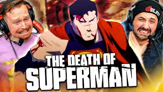 THE DEATH OF SUPERMAN (2018) MOVIE REACTION! FIRST TIME WATCHING!! DC Animated