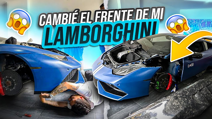 CAMBIÉ TODO EL FRENTE DE MI LAMBORGHINI😱 *transformación pte4* | ManuelRivera11