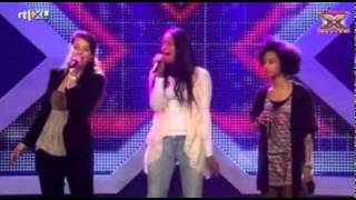 X FACTOR 2011 - X CAMPUS - trio Rochelle,Valentina,Samayra(hele filmpje)