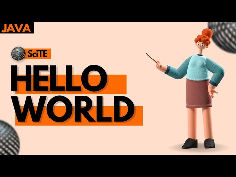 First Program | Hello World | Java Tutorial | SciTE tutorial | compile and run. #helloworld #java