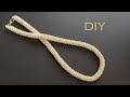 Seed Bead Necklace / Bracelet Tutorial, White Gold Necklace DIY, How to Make Beaded Rope Necklace