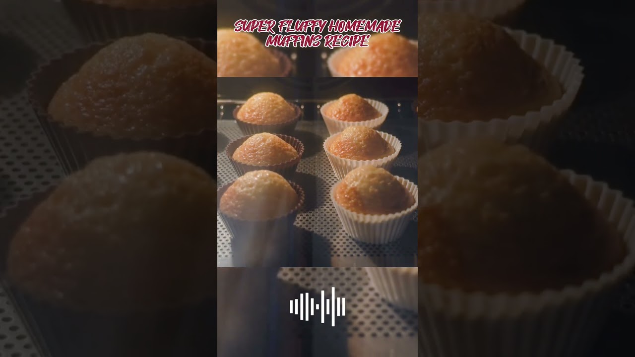 SUPER FLUFFY HOMEMADE MUFFINS RECIPE | INGREDIENTS @CookingRecipesIdeasVlog @tips @Recipe @Muffins